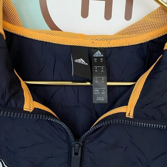 Adidas Timbers Navy and Yellow Windbreaker XL - Picture 4 of 12